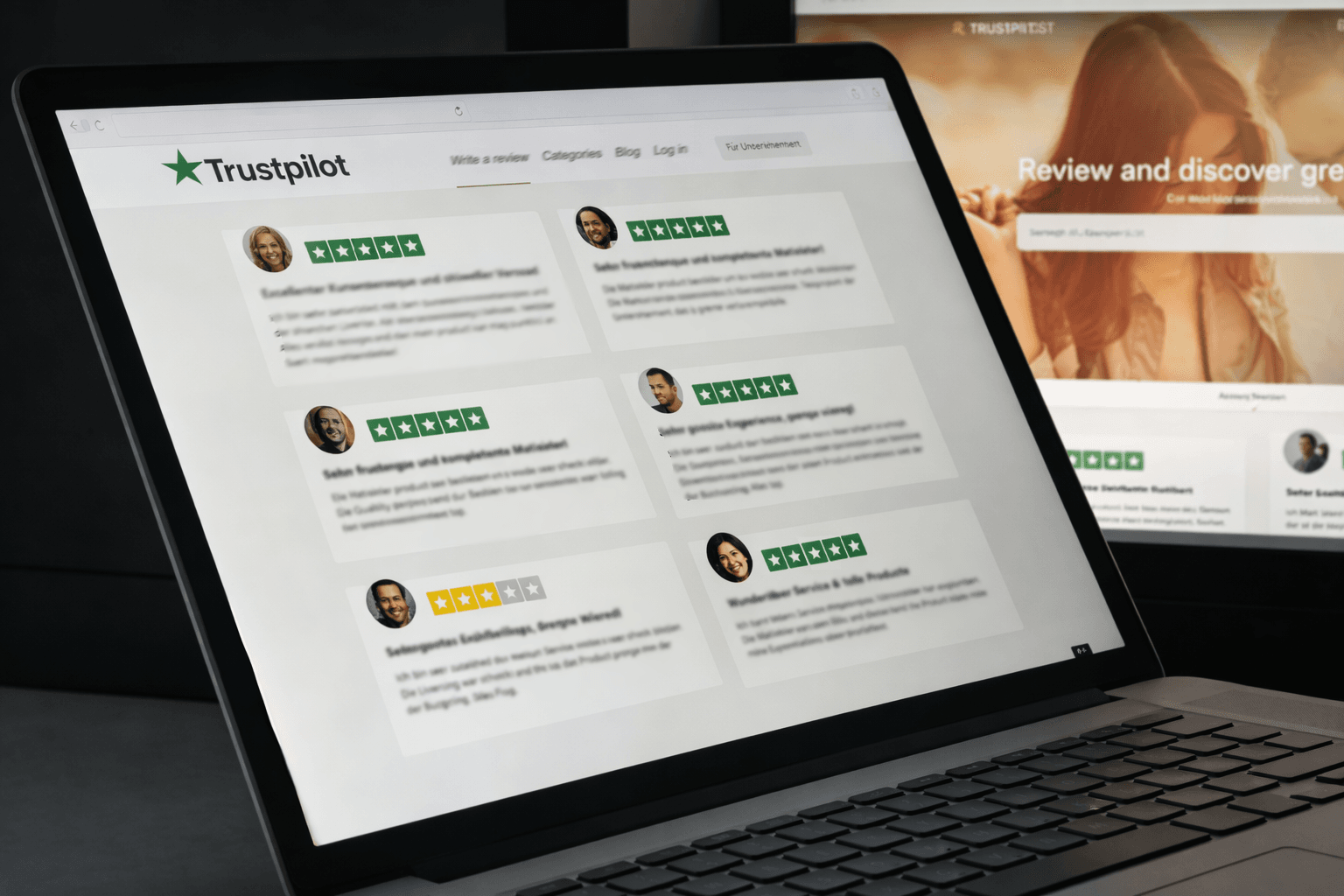 Trustpilot Reviews and Ratings Display